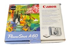 Canon PowerShot A60 Camera Not Working, Accessories And Box
