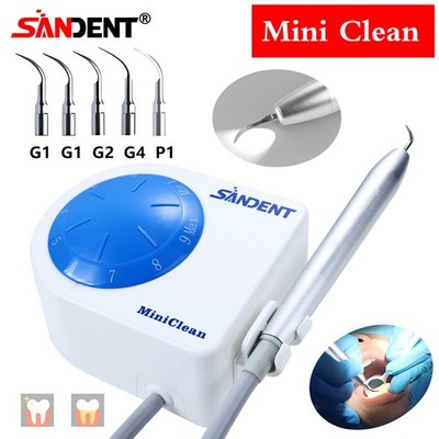 Mini Clean Dental Ultrasonic Scaler Teeth Cleaning Machine with Handpiece 5 Tips