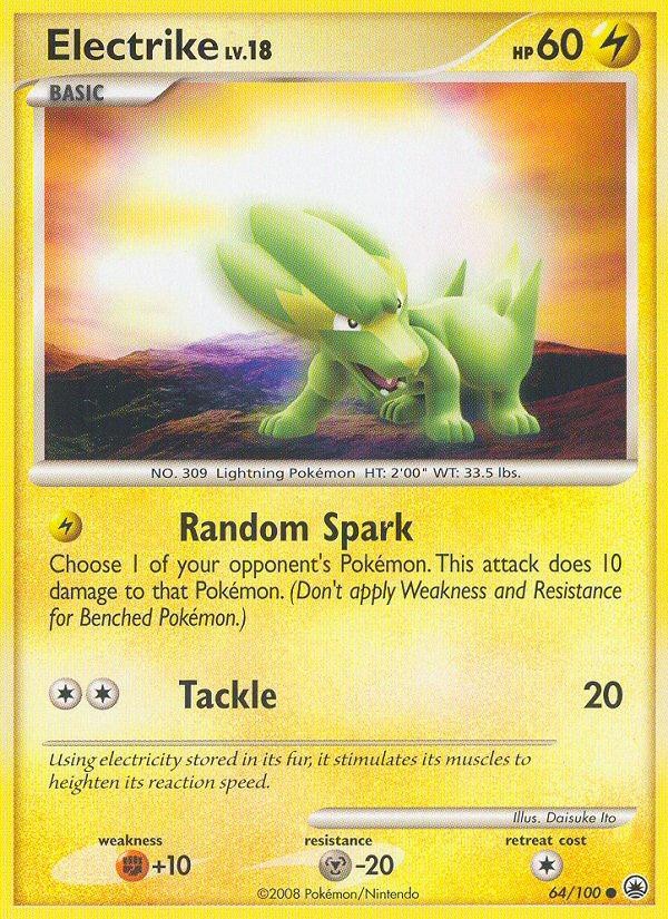 Pokemon Electrike (64/117) Majestic Dawn HP REVERSE HOLO