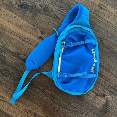 Patagonia Atom Sling Bag 8L Blue Adjustable Strap Zippered Pockets 48262