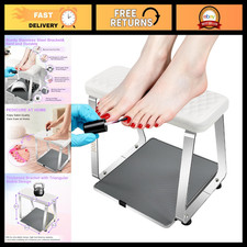 Soft Cushion Pedicure Foot Rest Stool for Nail Techs - Detachable Manicure Stand