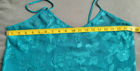 Vintage Christmas Green Short & Sheer Strappy Sexy Nightie Size Small