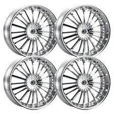 Set-4 2crave N48 22x9.5 6x127 25mm Chrome Wheels Rims 22 Inch