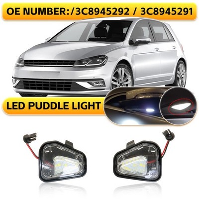 2x LED-Seitenspiegel-Pfützenlichter für VW EOS Jetta Passat B7 CC 3C8945292