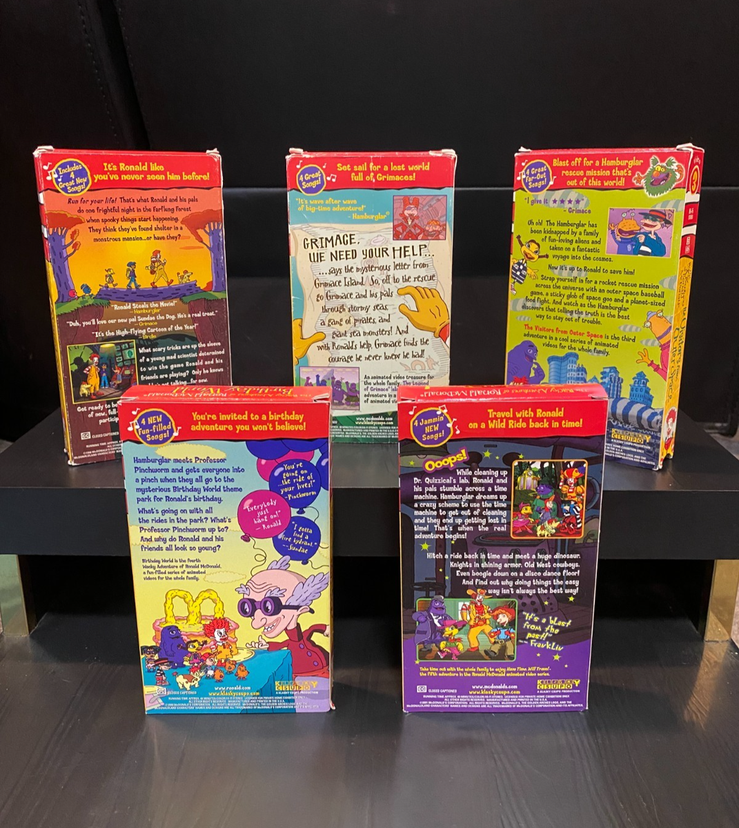 Wacky Adventures of Ronald McDonald McDonalds VHS tapes set 1-5 | eBay
