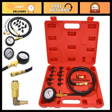 Oil Pressure Tester Kit 0-140 PSI Gauge Tool for Cars, ATVs, Trucks - Engine Dia