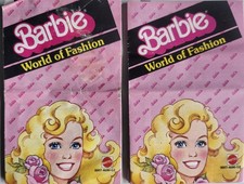 Vintage 1985 Barbie World of Fashion Fold Out Catalog Brochure G1 G2 Variant Lot