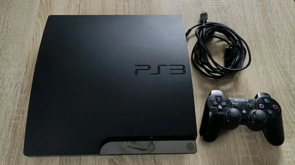 Sony PS3 Playstation 3 Cech-2504A Playstation 3 schwarz gebraucht funktioniert  - Bild 2 von 4