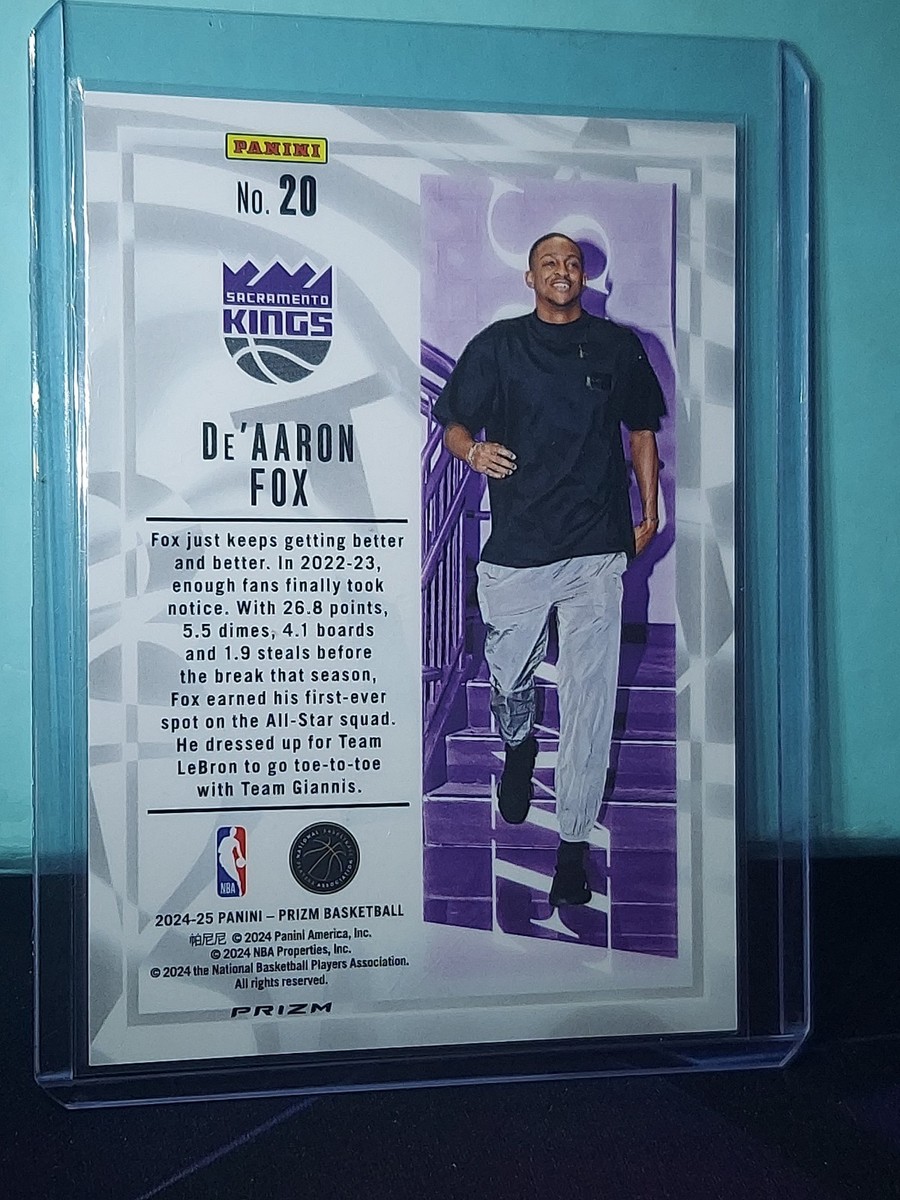 2024-25 Panini Prizm Basketball De'Aaron Fox #20 Sublime SSP