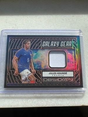 2023-24 Panini Obsidian Soccer Jules Kounde Galaxy gear Patch 30