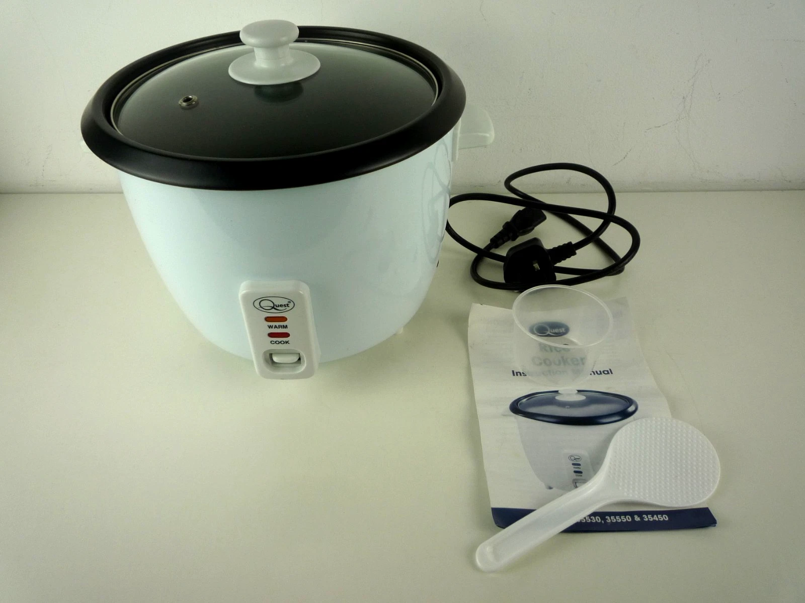 QUEST 35550 LARGE 1.8 LITRE ELECTRIC RICE COOKER NON STICK KEEP WARM FUNCTION