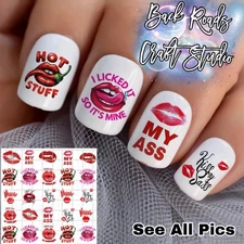 Sexy Women’s Waterslide Finger Nail Decals Instructions set of 50 JH