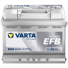 Varta N60 Autobatterie EFB 12V 60Ah 640A Starterbatterie Start Stop 560500056