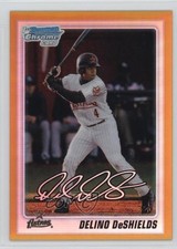 2010 Bowman Draft Chrome Picks Gold Refractor 44/50 Delino DeShields Jr 0nr3