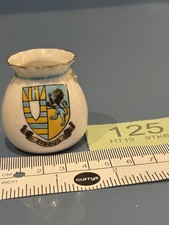 W H GOSS CRESTED CHINA  WITH CRINKLE TOP AND BLUE CORD STROUD CREST