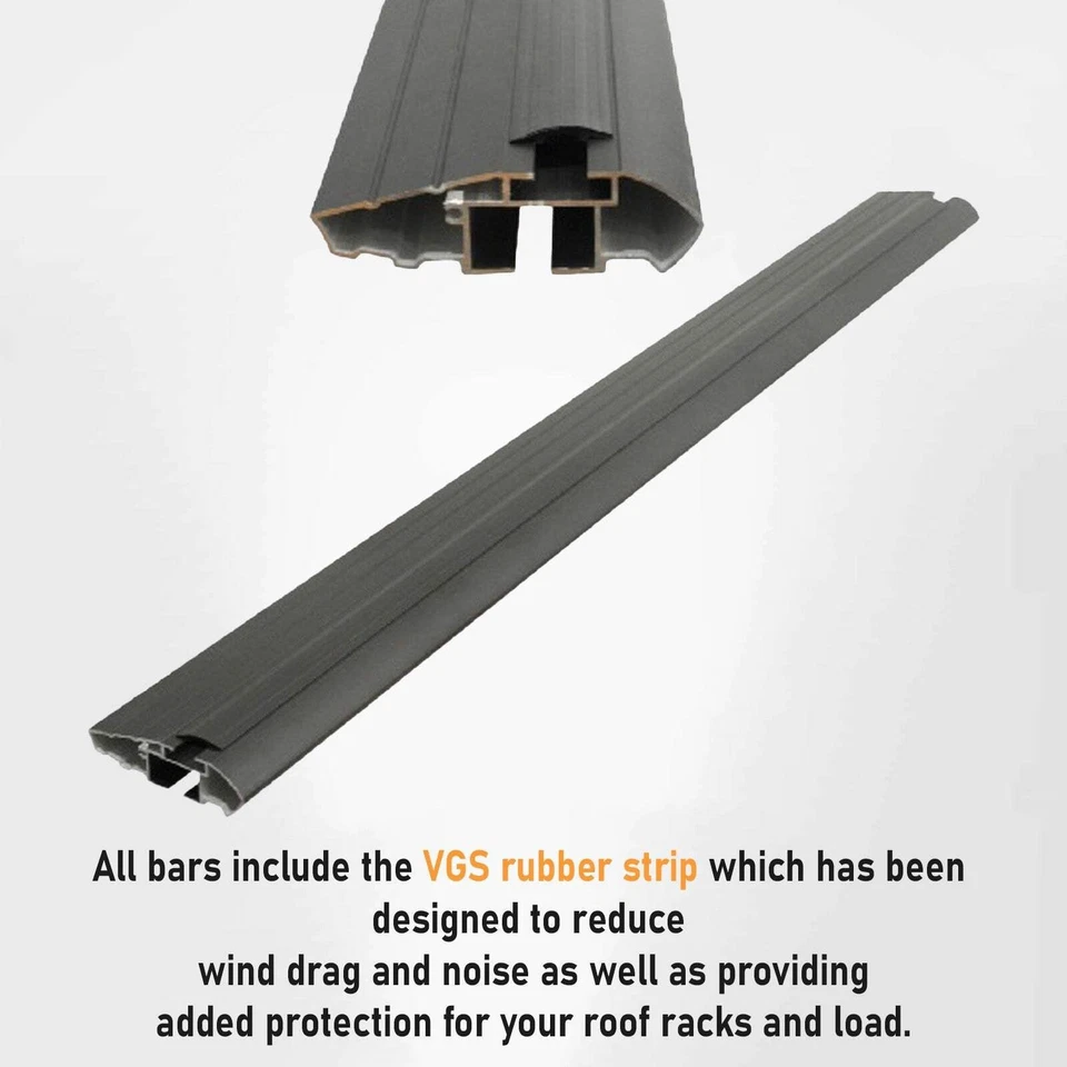 For Chevrolet Tracker 2020-2025 Roof Rack Cross Bars Normal Roof Alu Silver - Image 4 of 4