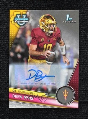 2023 Bowman U Chrome Prospect Drew Pyne #37 Auto 0p92