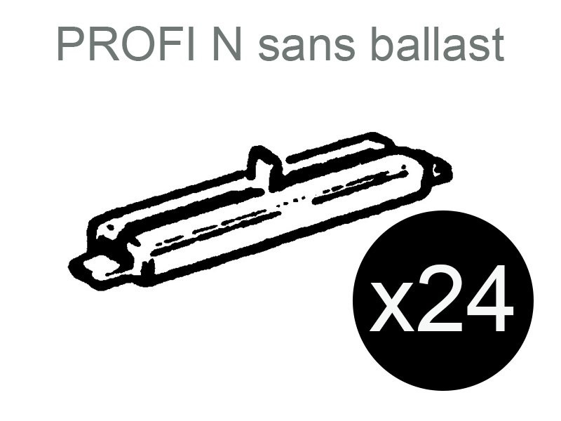 FLEISCHMANN 24x éclisses isolantes pour voie Profi sans ballast - N 1/160 - FLEI