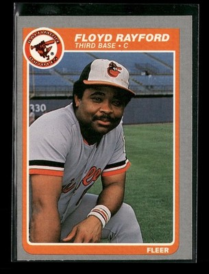 1985 Fleer #186 Floyd Rayford Baltimore Orioles