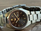 Vintage Seiko 5 Automatic 21 Jewels Men Japan Black Dial 7S26-03BO Spairs/Repair