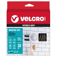 VELCRO(R) Brand Industrial Strength Low Profile Tape 1"X10' Black