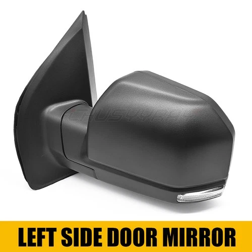 Left Driver Side Power Mirror For 2015-2020 Ford F 150 F150 Black