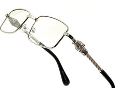 Gold Frame Retro 90's Hip Hop Vintage Luxury Wood Mens Large Clear Lens Glasses