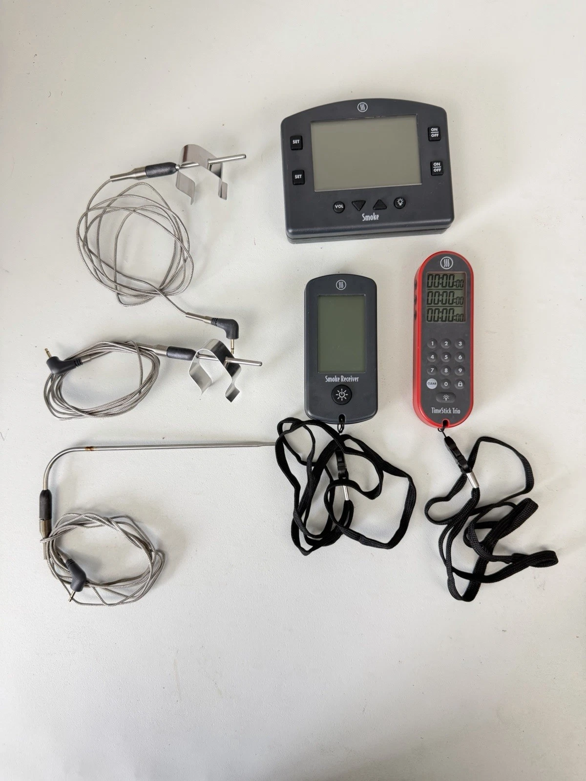 ThermoWorks Smoke Wireless BBQ Set Receiver Probes + TimeStick Trio
Opens in a new window or tab