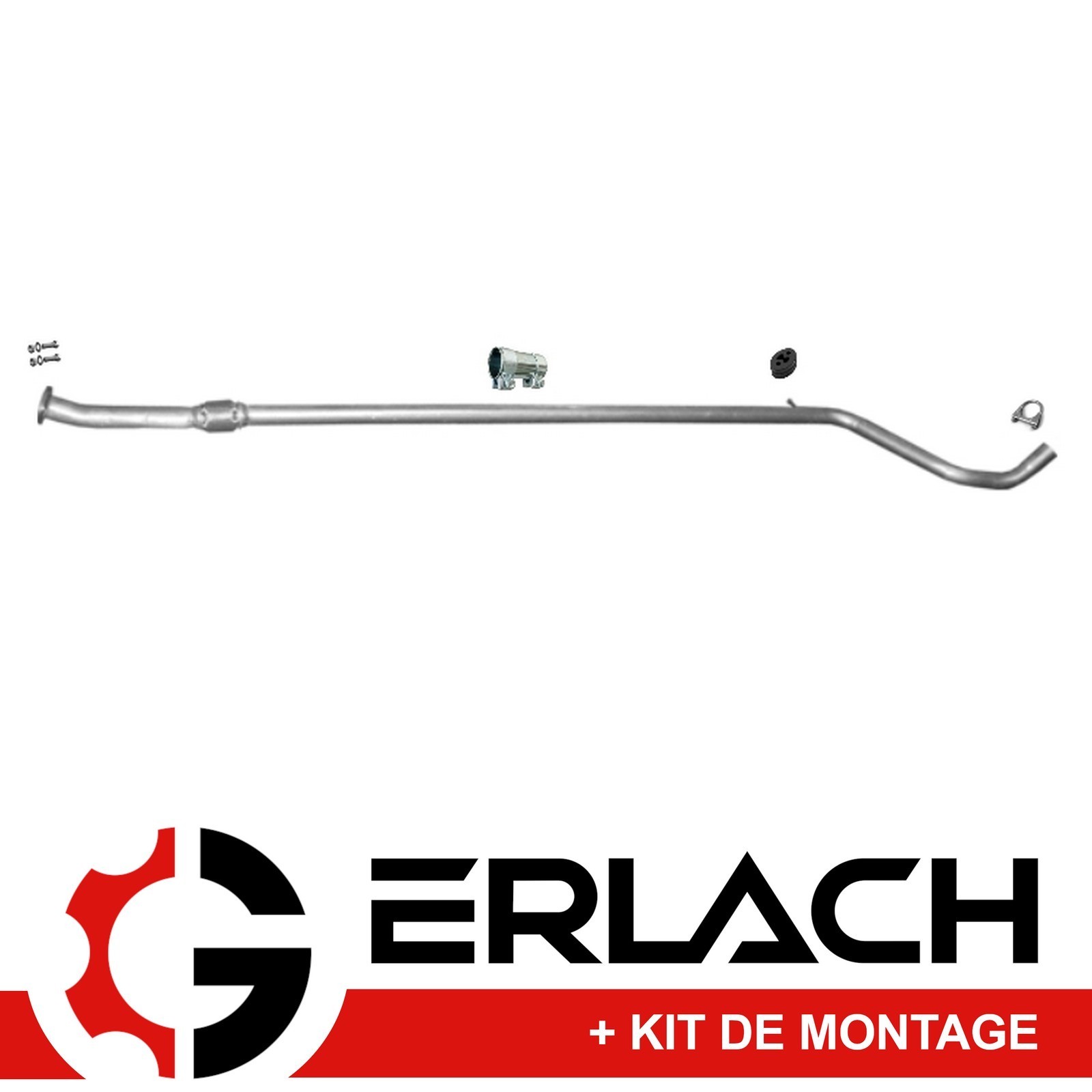 Tuyau d'échappement Fiat Panda 1.2 essence 4494 : pièce de rechange pour ligne intermédiaire