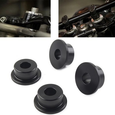 Lenker Riser Buchsen Halterung für Harley Dyna Wide Super Glide Softail Schwarz