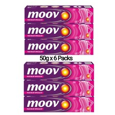 Moov Fast Pain Relief Cream with Nilgiri Oil 50g Pack of 6 Ayurvedic Ointment
