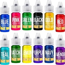 Oil Based Food Coloring for Chocolate, 12 Vibrant Color Food Coloring for Choco