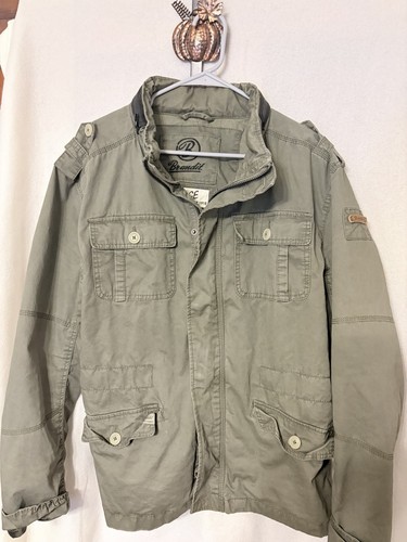 Brandit Britannia Olive Green Military Field Jacket