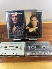  Lot of 2 Michael Bolton Cassette Tapes Time Love Tenderness, Self Titled