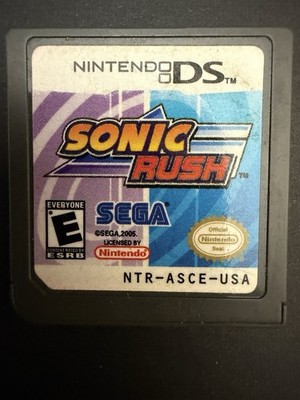Sonic Rush (Nintendo DS) SEGA - Authentic Cartridge Only - Tested & Working