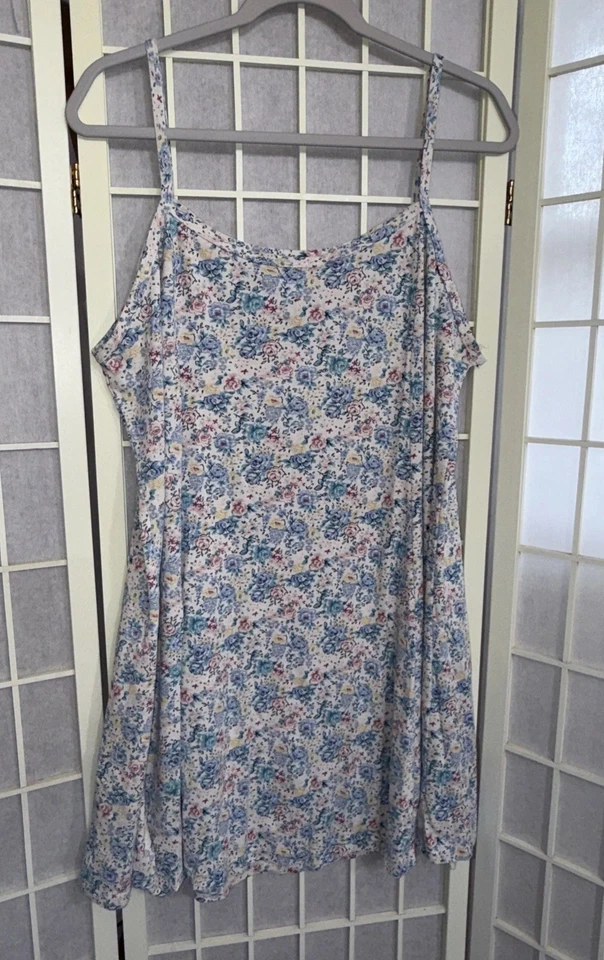 Mini Vestido Vintage No Boundaries Plus Floral Años 90 Cottagecore Coquette Y2K 22W Foto 2 de 4