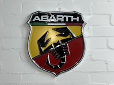 RARE 2000’s FIAT ABARTH DEALERSHIP SHOWROOM GARAGE SIGN - FERRARI PORSCHE LANCIA
