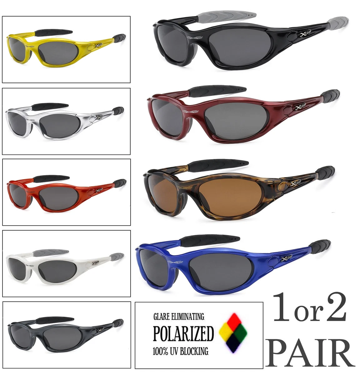 Las Mejores Ofertas En Gafas De Sol Polarizadas Xloop Sports Plata