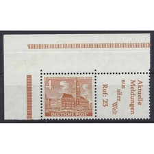 Mi. Nr. W25 im Eckrand links oben postfrisch
