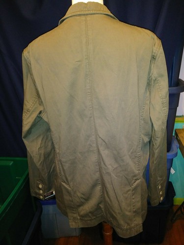 Perry Ellis NWT Mens 40 Reg. Casual Sport Coat Blazer Dry Rye tan MSRP $150 - Picture 3 of 12