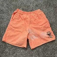 Panama Jack Orange Tie Dye Beach Shorts Men’s Beach Swimming Trunks Logo Medium
