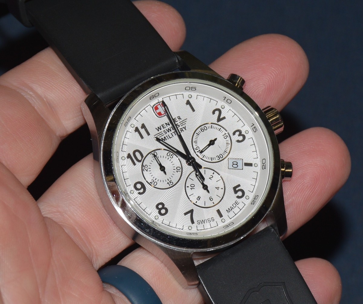 WENGER MENS Swiss Military Chronograph Watch 7901X