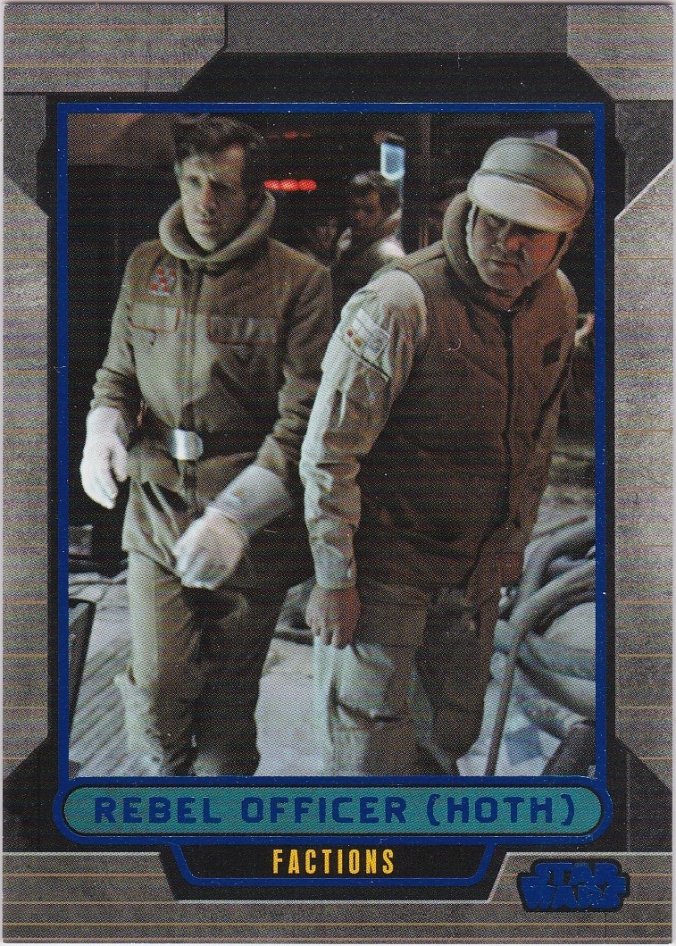 STAR WARS GALACTIC FILES SERIES 1 BLUE PARALLEL #340 REBEL OFFICER