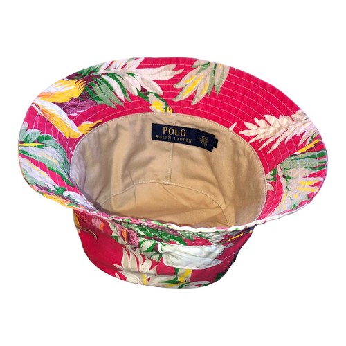 HTF POLO RALPH LAUREN Tropical Flower Bucket Hat Size S/M Mens/Womens Hat Beach - Picture 4 of 13
