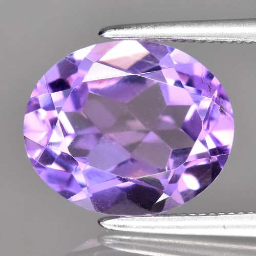 ๐ 3.25ct 11x9mm VS Oval Natural Purple Amethyst - Unheated, Brazil Gemstone