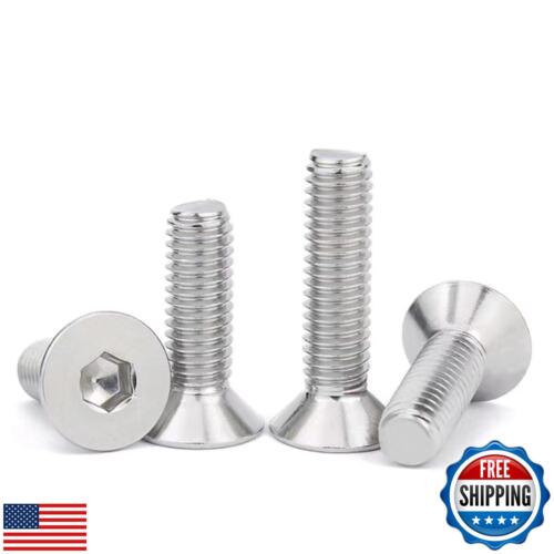 M4-0.7 x 18mm Flat Head Socket Cap Screws Countersunk Bolts, DIN7991,Stainles