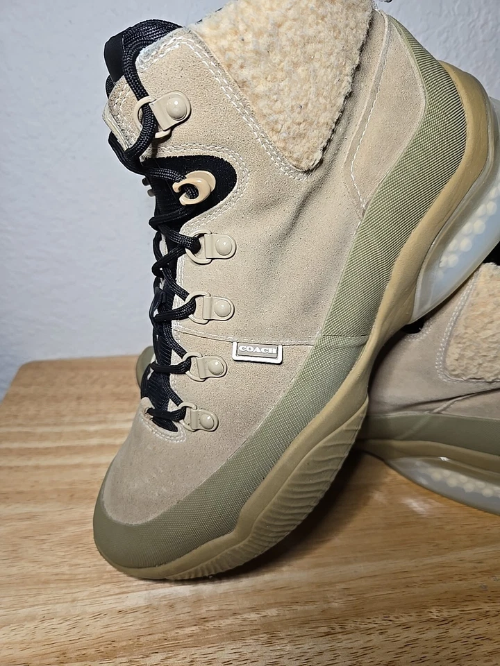 NUEVO EN CAJA Botas de Senderista Coach Citysole Hombres Talla 11 D/Avena Negro Piel de Sherpa Zapatos Oliva Foto 3 de 4