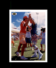 1991 Upper Deck #450 Steve DeBerg Dan Marino Team MVP CL Miami Dolphins Pitt KC