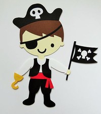 Pirate Boy Paper Doll Die Cut Scrapbook Embellishement