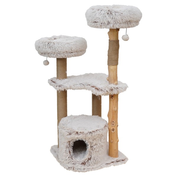 Europet Bernina Kratzbaum Marseille Beige, 120X49 Cm, FüR Katzen, Naturholz-image